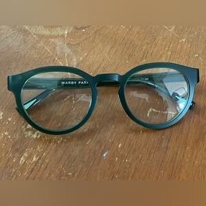 Callum warby Parker green eyeglasses